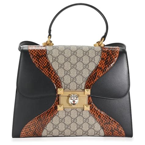 borse gucci 2015 pelle nera manico pelle|gucci borse da donna.